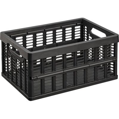 Plast Team Basic Foldekasse, 355x242x163mm, Sort Plast Team Basic Foldekasse, 355x242x163mm, Sort