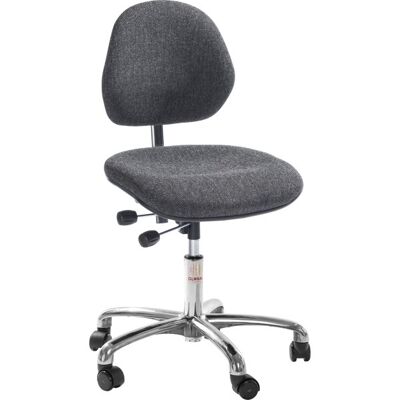 Global Arbejdsstol, Grå, Antistatisk Stof, 49-62 Cm Global Arbejdsstol, Grå, Antistatisk Stof, 49-62 Cm
