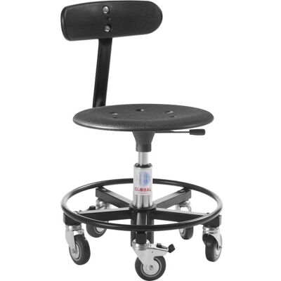 Global Montørstol, Sort, Plast, 32-39cm, Fodring, Ryglæn Global Montørstol, Sort, Plast, 32-39cm, Fodring, Ryglæn