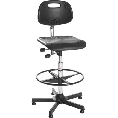 Global Classic Arbejdsstol, Sort, Pu, 64-90 Cm, Fodring Global Classic Arbejdsstol, Sort, Pu, 64-90 Cm, Fodring