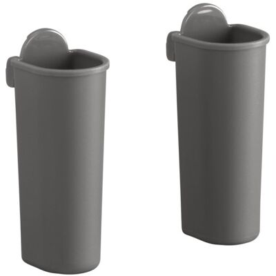 Elfa Cylinder, 2 Stk, Mat Grå Elfa Cylinder, 2 Stk, Mat Grå