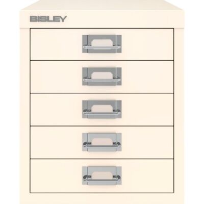 Bisley Multidrawer Skuffeskab, 5 Skuffer, Hvid Bisley Multidrawer Skuffeskab, 5 Skuffer, Hvid