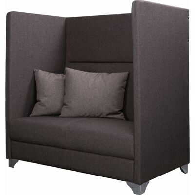 Lomax Silence 2 Pers. Høj Mødesofa Inkl. 2 Puder Grå Lomax Silence 2 Pers. Høj Mødesofa Inkl. 2 Puder Grå