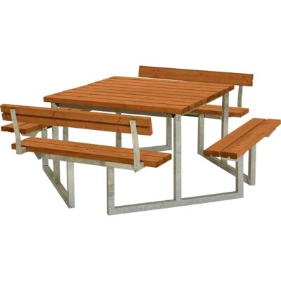 Plus Twist Bord/bænkesæt, M/2 Ryglæn,Teak, 204 Cm Plus Twist Bord/bænkesæt, M/2 Ryglæn,Teak, 204 Cm
