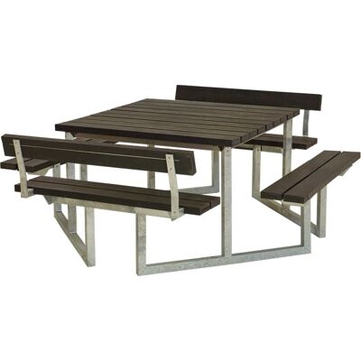 Plus Twist Bord/bænkesæt M/2 Ryglæn, Replast, Sort Plus Twist Bord/bænkesæt M/2 Ryglæn, Replast, Sort