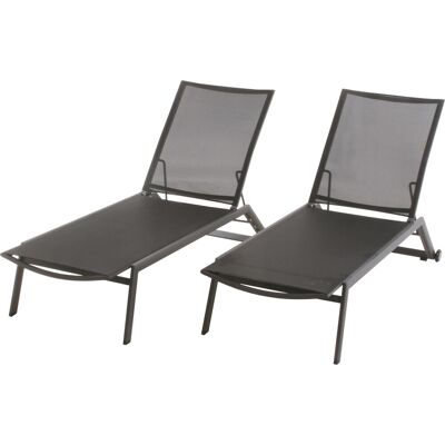 Mandalay Elba Liggestol 2 Stk., Antracit Mandalay Elba Liggestol 2 Stk., Antracit