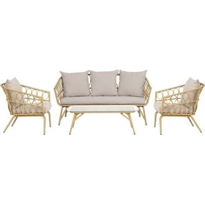 Envy Margrethe Sofasæt, 4 Dele M/hynder, Natur Envy Margrethe Sofasæt, 4 Dele M/hynder, Natur