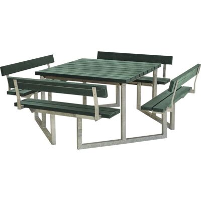 Plus Twist Bord/bænkesæt M/4 Ryglæn, Retex, Grøn Plus Twist Bord/bænkesæt M/4 Ryglæn, Retex, Grøn