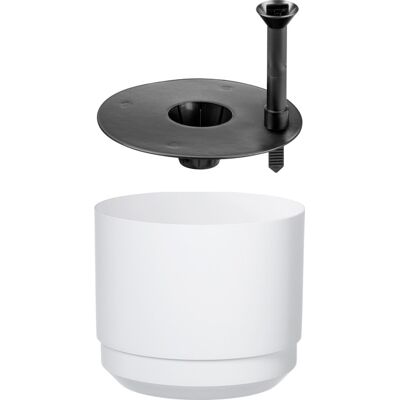 ORTHEX Paulina Hvid / Sort Plant Pot - Langtidsbevattningssystem - 20cm ORTHEX Paulina Hvid / Sort Plant Pot - Langtidsbevattningssystem - 20cm