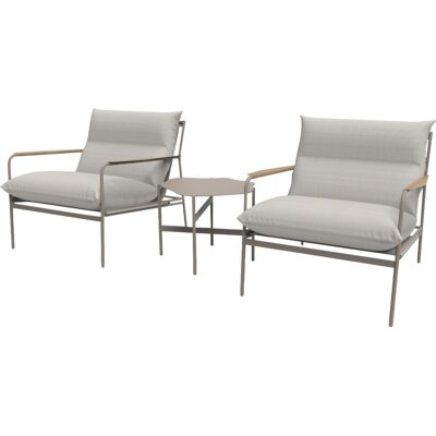 Envy Madison Loungestole M/hynder Og Bord, Natur Envy Madison Loungestole M/hynder Og Bord, Natur