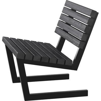 Plus Siesta Living Loungestol, 75 Cm, Sort Plus Siesta Living Loungestol, 75 Cm, Sort