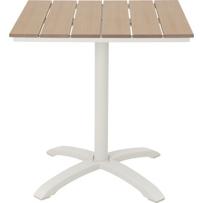 Outfit Mads Cafébord 70x70 Cm, Sandy Grey/teak Nonwood Outfit Mads Cafébord 70x70 Cm, Sandy Grey/teak Nonwood