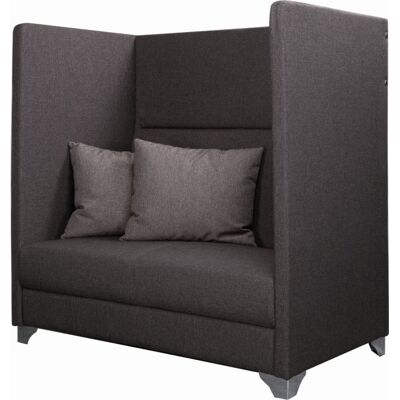 Lomax Silence 2 Pers. Høj Mødesofa Inkl. 2 Puder Grå Lomax Silence 2 Pers. Høj Mødesofa Inkl. 2 Puder Grå