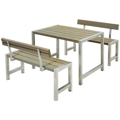 Plus FSC Have Sæt - Rektangulært Bord & Bænke - Have Møbler Plus FSC Have Sæt - Rektangulært Bord & Bænke - Have Møbler