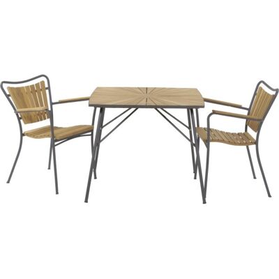 Mandalay Havebåd Bordssæt - Teak & Aluminium Mandalay Havebåd Bordssæt - Teak & Aluminium