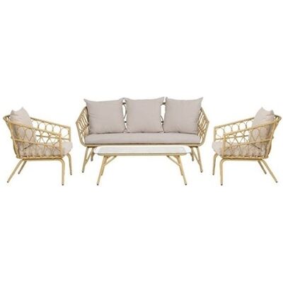 Envy Margrethe Sofasæt, 4 Dele M/hynder, Natur Envy Margrethe Sofasæt, 4 Dele M/hynder, Natur