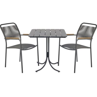 Mandalay Pure Cafésæt L.67 M/2 Verona M. Teak Armlæn Mandalay Pure Cafésæt L.67 M/2 Verona M. Teak Armlæn