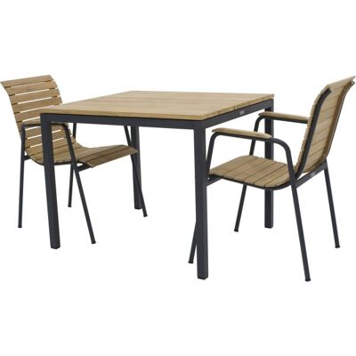 Mandalay Toscana Havebord L.82 Cm + 2 Bellevue, Antracit Mandalay Toscana Havebord L.82 Cm + 2 Bellevue, Antracit