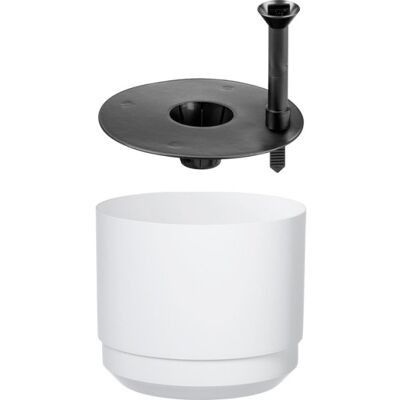 ORTHEX Paulina Hvid / Sort Plant Pot - Langtidsbevattningssystem - 20cm ORTHEX Paulina Hvid / Sort Plant Pot - Langtidsbevattningssystem - 20cm