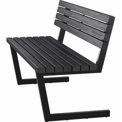 Plus Relax Bænk, 150 Cm, Sort Plus Relax Bænk, 150 Cm, Sort