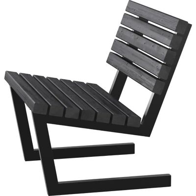 Plus Siesta Living Loungestol, 75 Cm, Sort Plus Siesta Living Loungestol, 75 Cm, Sort
