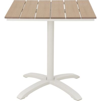 Outfit Mads Cafébord 70x70 Cm, Sandy Grey/teak Nonwood Outfit Mads Cafébord 70x70 Cm, Sandy Grey/teak Nonwood