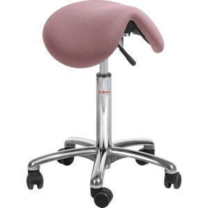 Global Dalton Sadelstol, Rosa, Stof, 53-72cm, Flexmatic