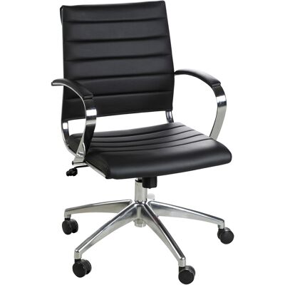 Axis Rico Konferencestol I Sort Pu Med Krom Stel Axis Rico Konferencestol I Sort Pu Med Krom Stel