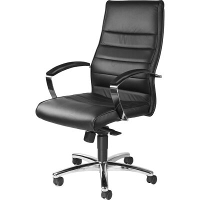 Linea Forma Melfi Kontorstol, Sort Læder Inkl. Armlæn Linea Forma Melfi Kontorstol, Sort Læder Inkl. Armlæn