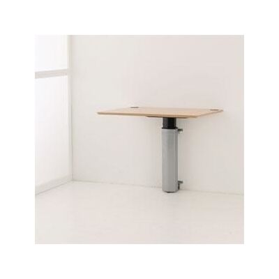 Compact Hæve-Sænkebord, 120x80, Til Væg, Alu/bøg Compact Hæve-Sænkebord, 120x80, Til Væg, Alu/bøg
