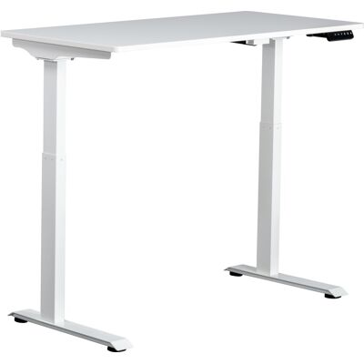 Lomax Small Hæve-Sænkebord, 120x60 Cm, Hvid Lomax Small Hæve-Sænkebord, 120x60 Cm, Hvid