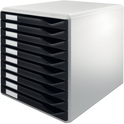 Leitz Post&form; Skuffekabinet 10 Skuffer Sort Leitz Post&form; Skuffekabinet 10 Skuffer Sort