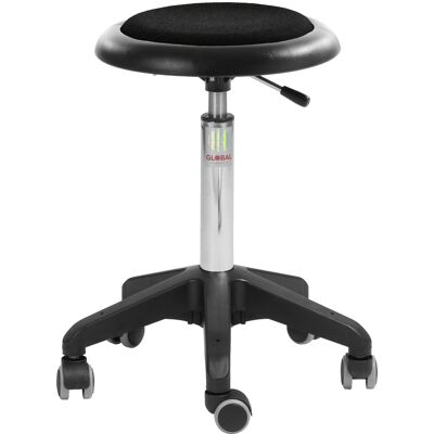 Global Micro Stol, Sort, Uldstof, 52-71 Cm Global Micro Stol, Sort, Uldstof, 52-71 Cm