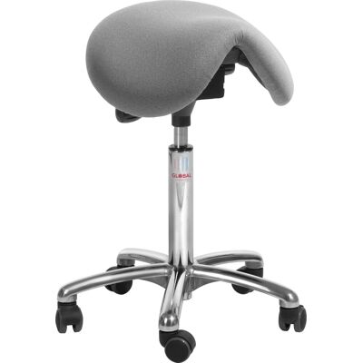 Global Dalton Sadelstol, Grå, Stof, 60-79 Cm, Alu Global Dalton Sadelstol, Grå, Stof, 60-79 Cm, Alu