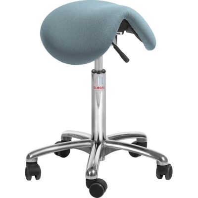 Global Dalton Sadelstol, Blågrå, Stof, 53-72cm, Flexmatic Global Dalton Sadelstol, Blågrå, Stof, 53-72cm, Flexmatic