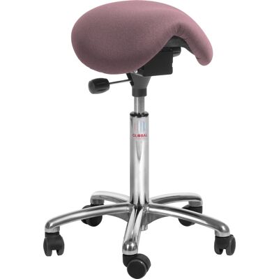 Global Mini Sadelstol, Rosa, Stof, 60-79 Cm, Alu Global Mini Sadelstol, Rosa, Stof, 60-79 Cm, Alu