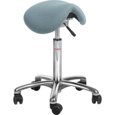 Global Mini Sadelstol, Blågrå, Stof, 53-72cm, Flexmatic Global Mini Sadelstol, Blågrå, Stof, 53-72cm, Flexmatic