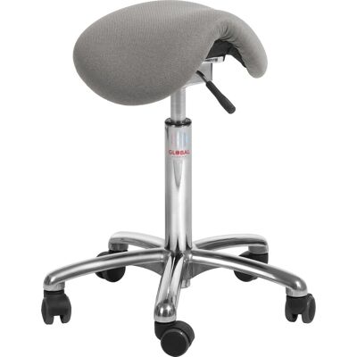 Global Mini Sadelstol, Grå, Stof, 53-72cm, Flexmatic Global Mini Sadelstol, Grå, Stof, 53-72cm, Flexmatic