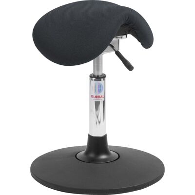 Global Mini Sadelstol, Sort, Stof, 46-59 Cm, Sway Global Mini Sadelstol, Sort, Stof, 46-59 Cm, Sway