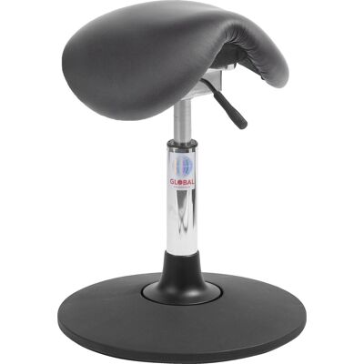 Global Mini Sadelstol, Sort, Kunstlæder, 46-59 Cm, Sway Global Mini Sadelstol, Sort, Kunstlæder, 46-59 Cm, Sway