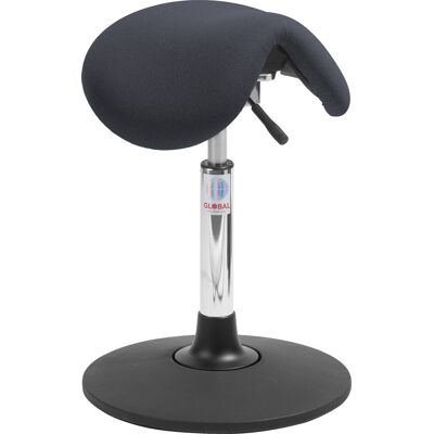 Global Dalton Sadelstol, Sort, Stof, 53-72 Cm, Sway Global Dalton Sadelstol, Sort, Stof, 53-72 Cm, Sway