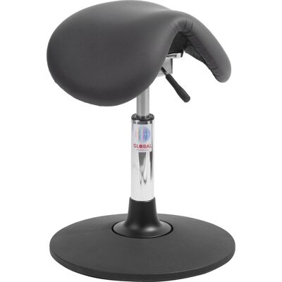 Global Dalton Sadelstol, Sort, Kunstlæder, 46-53 Cm, Sway Global Dalton Sadelstol, Sort, Kunstlæder, 46-53 Cm, Sway