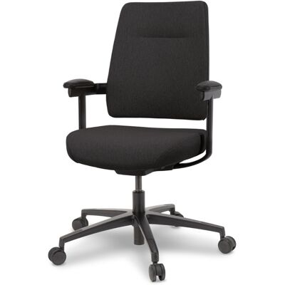 Linea Forma Milano Kontorstol, M. Armlæn, Sort Linea Forma Milano Kontorstol, M. Armlæn, Sort