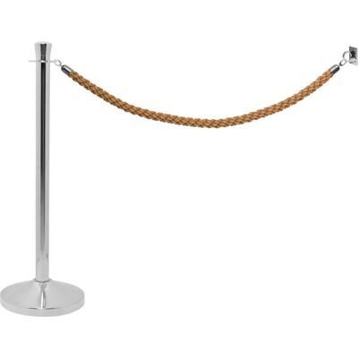 Securit Afspærringssæt Lux M/ Bronze Reb - Vægsæt,Rustfrit Securit Afspærringssæt Lux M/ Bronze Reb - Vægsæt,Rustfrit