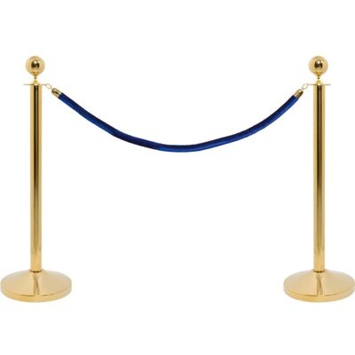 Securit Afspærringssæt Lux M/ Blåt Reb - Startsæt, Guld Securit Afspærringssæt Lux M/ Blåt Reb - Startsæt, Guld