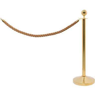 Securit Afspærringssæt Lux M/ Bronze Reb - Udbygning, Guld Securit Afspærringssæt Lux M/ Bronze Reb - Udbygning, Guld