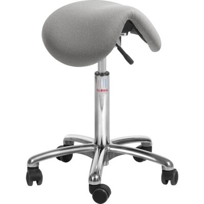 Global Dalton Sadelstol, Grå, Stof, 53-72cm, Flexmatic Global Dalton Sadelstol, Grå, Stof, 53-72cm, Flexmatic