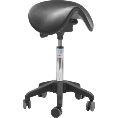 Global Dalton Sadelstol, Sort, Pu Sæde, 65-84 Cm Global Dalton Sadelstol, Sort, Pu Sæde, 65-84 Cm