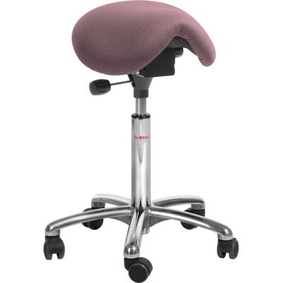 Global Mini Sadelstol, Rosa, Stof, 60-79 Cm, Alu Global Mini Sadelstol, Rosa, Stof, 60-79 Cm, Alu