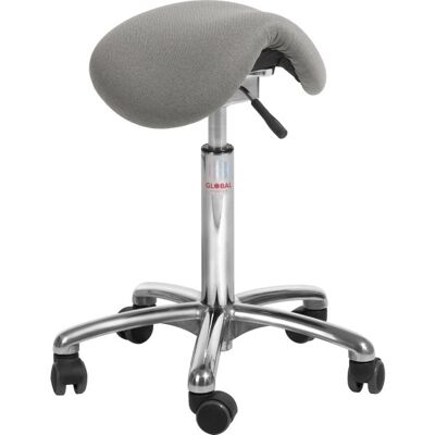 Global Mini Sadelstol, Grå, Stof, 53-72cm, Flexmatic Global Mini Sadelstol, Grå, Stof, 53-72cm, Flexmatic